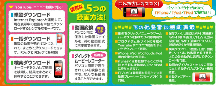 チューブ＆ニコ録画４ for iPhone&iPad&iPod Windows版 3